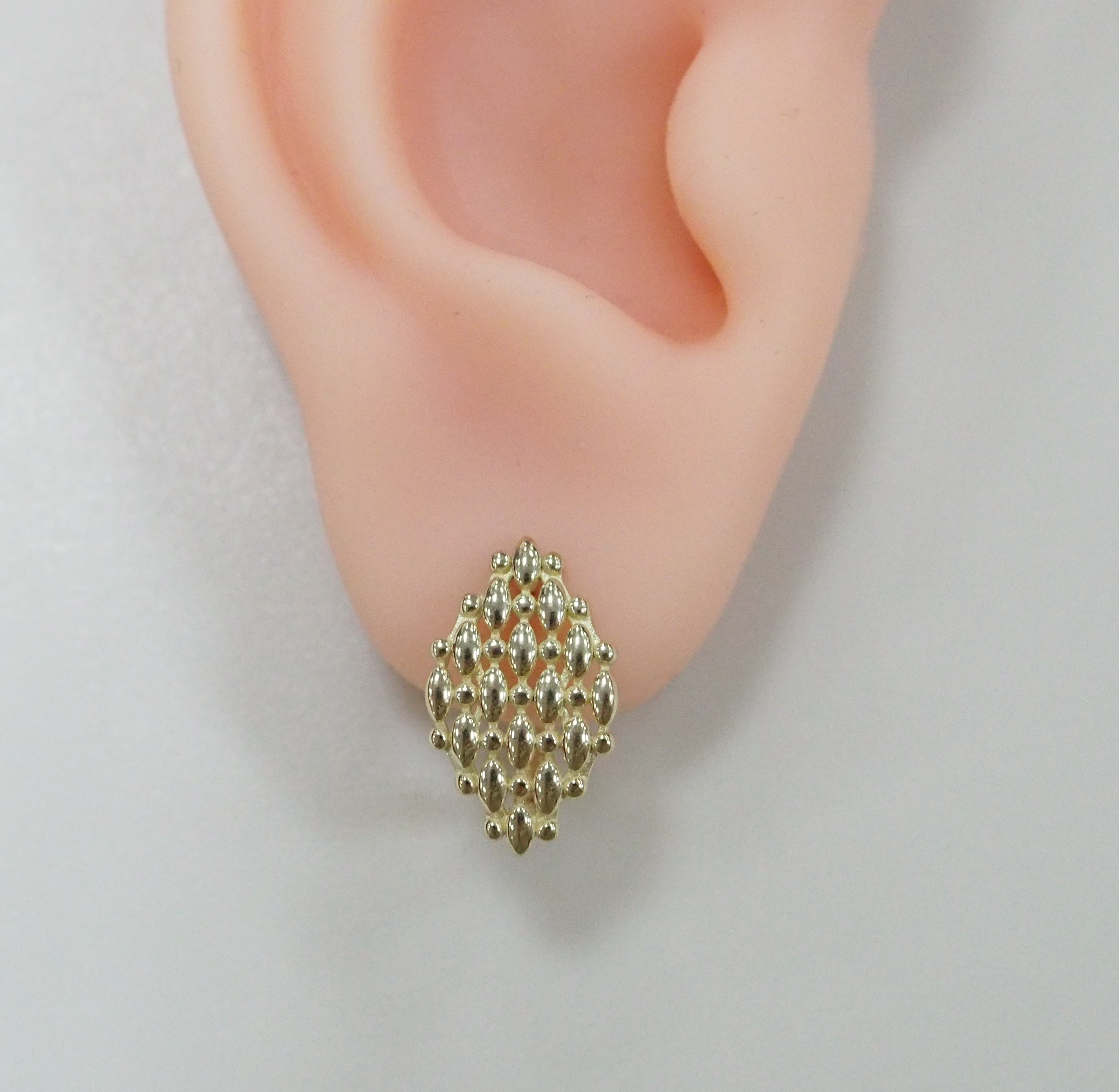 Серьги из желого золота